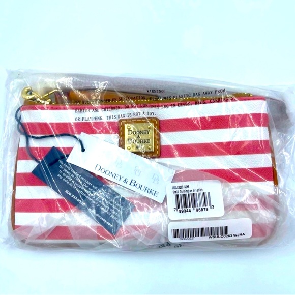 Dooney & Bourke Small Carrington Wristlet Watermelon NWT - Picture 3 of 5